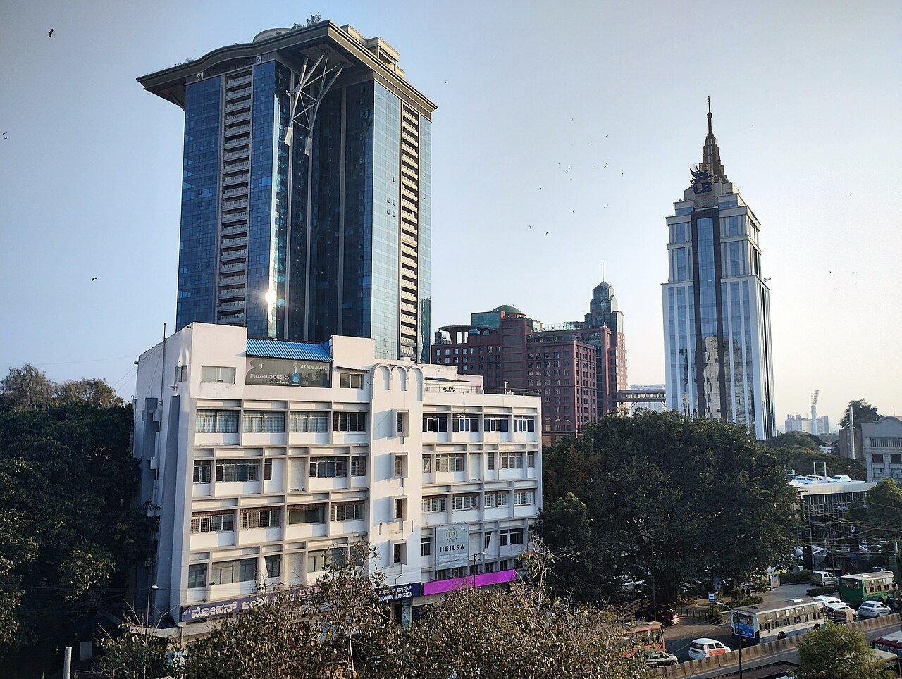 Bangalore museum district skyline